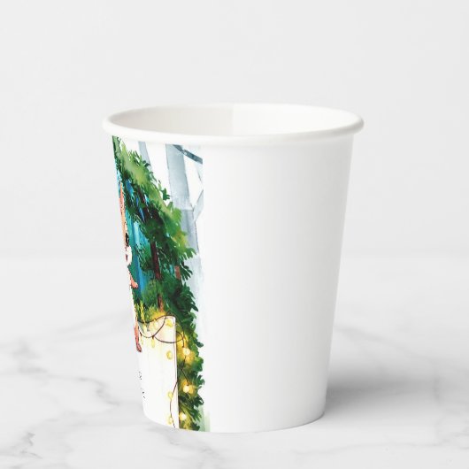 Niedlich Boho Squirrel Birthday Pappbecher (Links)