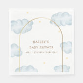 Niedlich Boho Star Cloud Arch Boy Babydusche Serviette (Vorderseite)