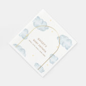 Niedlich Boho Star Cloud Arch Boy Babydusche Serviette (Ecke)