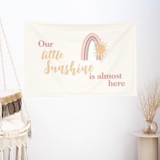 Niedlich Boho Sun und Rainbow Baby Banner