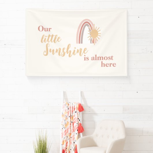 Niedlich Boho Sun und Rainbow Baby Banner (InSitu)