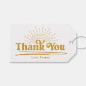 Niedlich Boho Sun Vielen Dank Geschenkanhänger (Vorderseite (Horizontal))