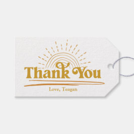 Niedlich Boho Sun Vielen Dank Geschenkanhänger