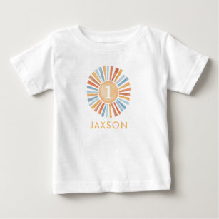 Niedlich Boho Sunshine 1st Birthday Sun T - Shirt