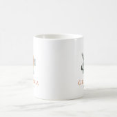 Niedlich Boho Terracotta Blumengrün Oma Est. Kaffeetasse (Mittel)