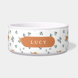 Niedlich Boho Terracotta Floral Grüne Individuelle Napf