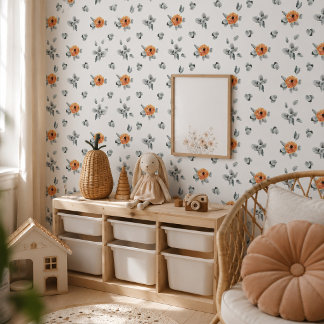 Niedlich Boho Terracotta Kinderzimmer: Tapete