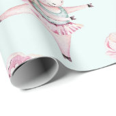 Niedlich Boho Unicorns Blumendusche Botanische Bab Geschenkpapier (Rolleneckpunkt)