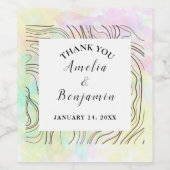 niedlich Boho Vielen Dank Weinetikett (Einzelnes Label)