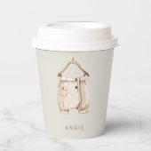 Niedlich Boho Vintag Baby Dusche Pappbecher (Vorderseite)