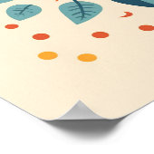 Niedlich Boho Vintag Retro Celestial Sun Poster (Ecke)