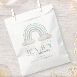 Niedlich Boho Whimsical Rainbow Boy Baby Dusche Geschenktütchen