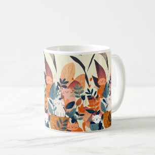 "Niedlich Boho Zeitgenössische Katzen - Stilvolles Kaffeetasse