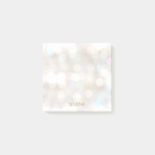 Niedlich Bokeh Personalisiert Post-it Klebezettel (Vorderseite)