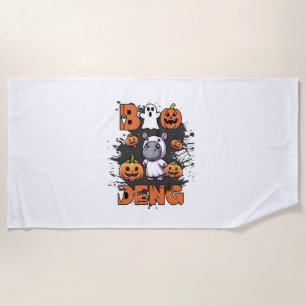 Niedlich BOO DENG Mein Moo Thang Halloween-Kostümk Strandtuch
