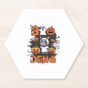 Niedlich BOO DENG Mein Moo Thang Halloween-Kostümk Untersetzer