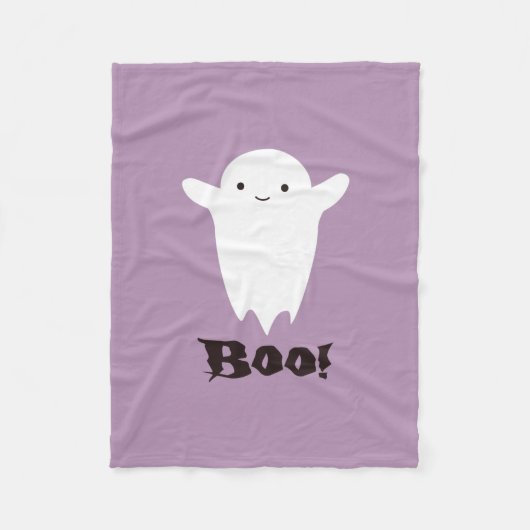 Niedlich Boo! Ghost Fleecedecke (Vorderseite)