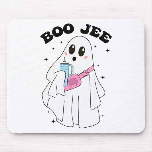 Niedlich Boo Ghost Funny Halloween Kostüm Boo Jee Mousepad (Vorne)