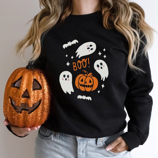 Niedlich Boo Halloween Sweatshirt