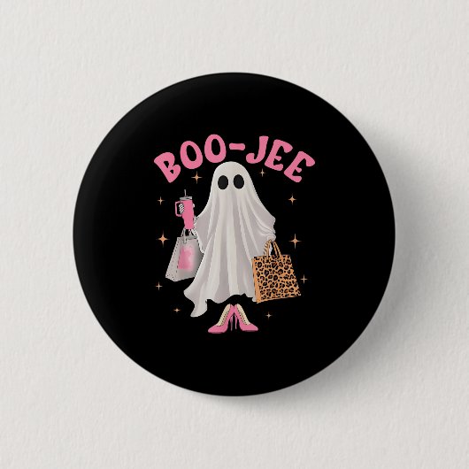Niedlich Boo-jee Tumbler Ghost Boujee Halloween Gi Button (Vorderseite)