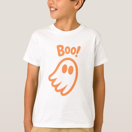 Niedlich Boo! - Kids Halloween Design T-Shirt (Vorderseite)