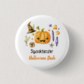 Niedlich Boo Pumpkin Spooktacular Halloween Bash P Button (Vorderseite)
