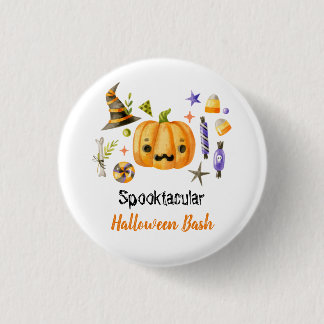 Niedlich Boo Pumpkin Spooktacular Halloween Bash P Button