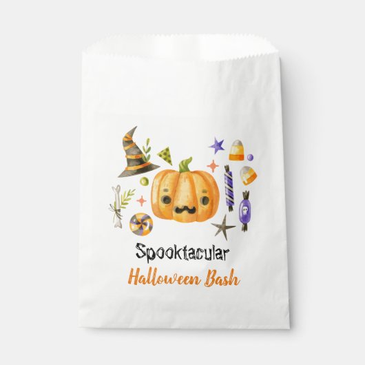 Niedlich Boo Pumpkin Spooktacular Halloween Bash P Geschenktütchen (Vorderseite)