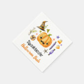 Niedlich Boo Pumpkin Spooktacular Halloween Bash P Serviette (Ecke)