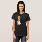 Niedlich Book Bookwork Nerd Lesen Lehrer Kitty Cat T-Shirt (Vorne ganz)