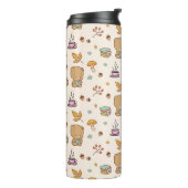 Niedlich Book Lovers Woodland Bear Pattern Thermosbecher (Nach links gedreht)