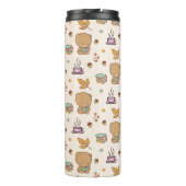 Niedlich Book Lovers Woodland Bear Pattern Thermosbecher (Rückseite)