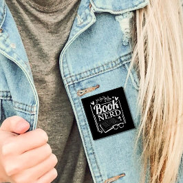 Niedlich Book Nerd Book Lover Button