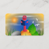 Niedlich Book Store Bookworm Visitenkarten Visitenkarte (Rückseite)