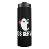 Niedlich Boos Server Barkeeper Bedienung Halloween Thermosbecher (Vorderseite)
