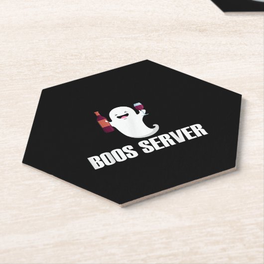 Niedlich Boos Server Barkeeper Bedienung Halloween Untersetzer (angewinkelt)
