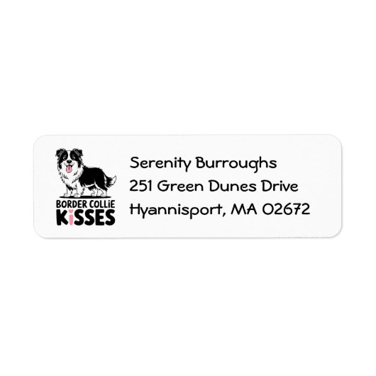 Niedlich Border Collie Kisses Puppy Dog Lover (Vorne)