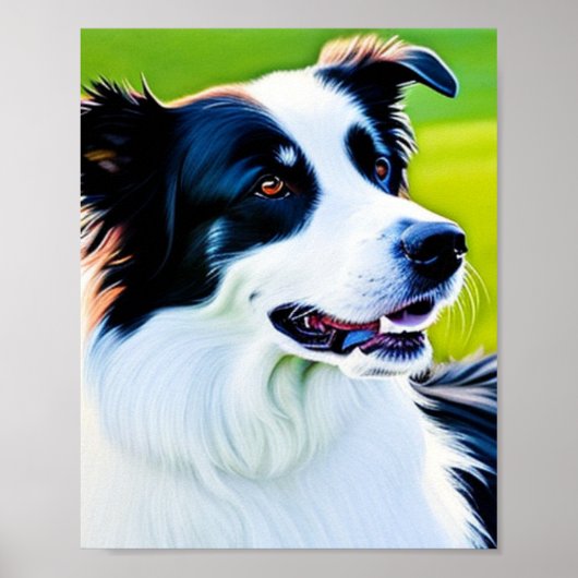 Niedlich Border Collie Poster (Vorne)