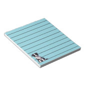 Niedlich Border Collie Puppy Notizblock (angewinkelt)