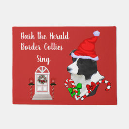 Niedlich Border Collie Weihnachten Fußmatte