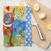 Niedlich Boston Terrier 1/2 Klappküche Handtuch (Viertel Falte)