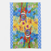 Niedlich Boston Terrier 1/2 Klappküche Handtuch (Vertikal)