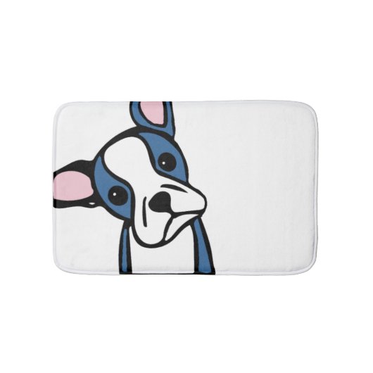 Niedlich Boston Terrier Badematte (Vorderseite)