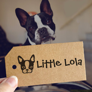 Niedlich Boston Terrier Bulldog Name Permastempel