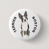 Niedlich Boston Terrier Dog Breed Wasserfarben