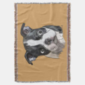 Niedlich Boston Terrier Dog Decke (Vorderseite Vertikal)