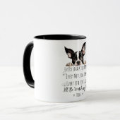 Niedlich Boston Terrier Dog Funny Custom Tasse (Vorderseite Links)