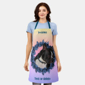 Niedlich Boston Terrier Dog Personalisiert Schürze (Getragen)