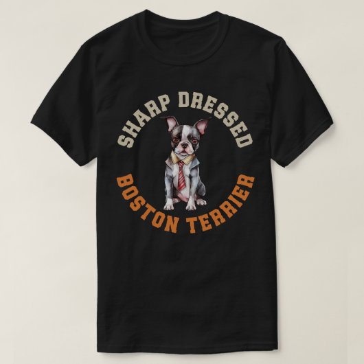 Niedlich Boston Terrier Dog T-Shirt (Design vorne)