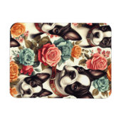 Niedlich Boston Terrier Illustration Magnet (Horizontal)